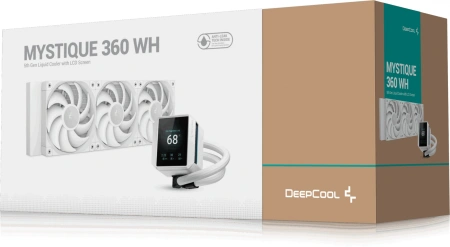 Система водяного охлаждения Deepcool Mystique 360 Soc-AM5/AM4/1200/1700/1851 белый 4-pin 36.49dB Al 1847gr Ret (R-LX360-WHDSNMP-G-1)