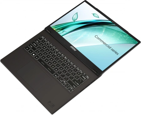 Ноутбук MSI Commercial 14 H A13MG-002US Core i5 13420H 16Gb SSD512Gb Intel Iris Xe graphics 14" IPS FHD+ (1920x1200) Windows 11 Professional Multi Language grey WiFi BT Cam (9S7-14L111-002)