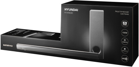 Саундбар Hyundai H-HA630 2.1 50Вт+100Вт черный