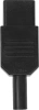 Вилка Lanmaster LAN-IEC-320-C13 (упак.:1шт) 1м черный