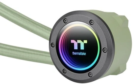 Система водяного охлаждения Thermaltake TH280 V2 Matcha ARGB Soc-AM5/AM4/1200/1700/1851 зеленый 4-pin 34.7dB Al+Cu Ret (CL-W375-PL14MG-A)