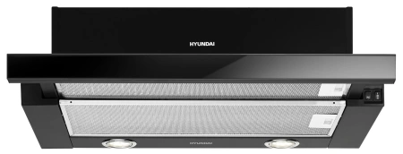 Вытяжка встраиваемая Hyundai HBH 6236 BG черный управление: кулисные переключатели (1 мотор)