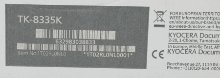 Картридж лазерный Kyocera TK-8335K 1T02RL0NL0 черный (25000стр.) для Kyocera TASKalfa 3252ci