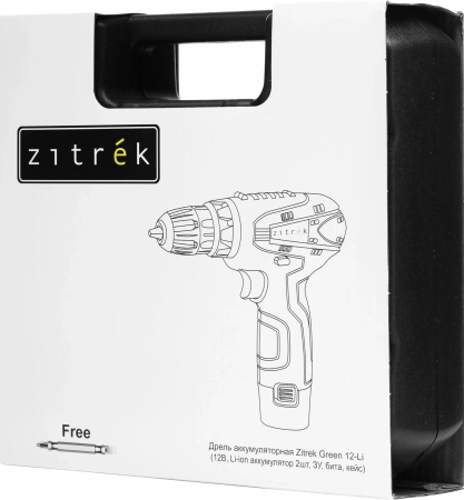 Дрель-шуруповерт Zitrek Green 12-Li аккум. патрон:быстрозажимной (кейс в комплекте) (063-4072)