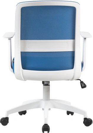 Кресло Cactus CS-WMC333-BL темно-синий сиденье темно-синий сетка/ткань низк.спин. крестов. пластик пластик белый