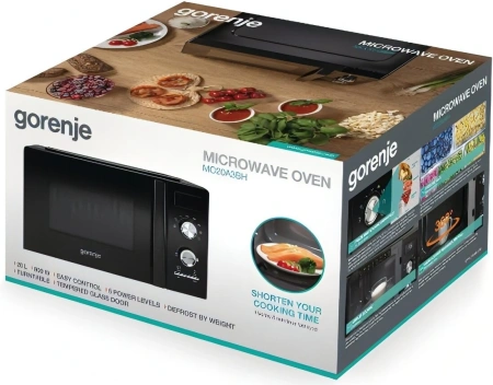 Микроволновая Печь Gorenje MO20A3BH пан.англ. 20л. 800Вт черный