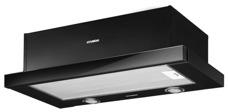 Вытяжка встраиваемая Hyundai HBH 6236 BG черный управление: кулисные переключатели (1 мотор)