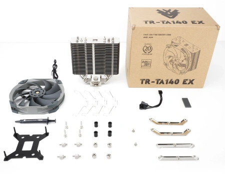 Устройство охлаждения(кулер) Thermalright TA140 EX Soc-AM5/AM4/1200/1700/1851 4-pin 30.2dB Al+Cu 665gr Ret (TA140-EX)