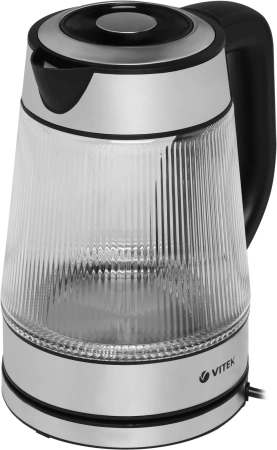 Чайник электрический Vitek VT-7017 1.8л. 2200Вт прозрачный корпус: стекло