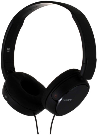 Гарнитура накладные Sony MDR-ZX310AP 1.2м черный проводные