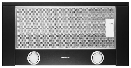 Вытяжка встраиваемая Hyundai HBH 6232 BK черный управление: кулисные переключатели (1 мотор)