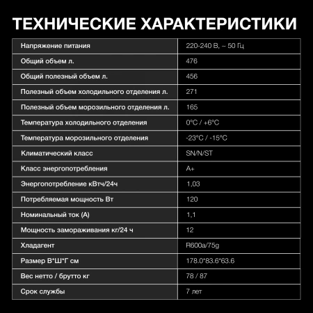 Холодильник Hyundai CS4502F 2-хкамерн. нержавеющая сталь