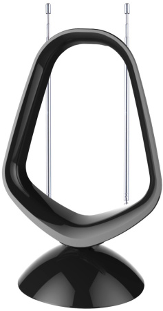 Антенна телевизионная Hyundai H-TAI320 30дБ активная черный каб.:1.85м