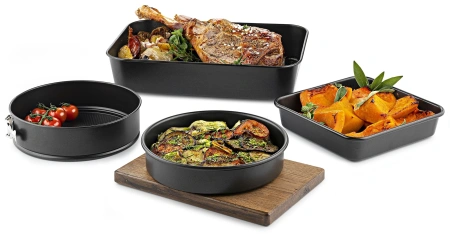 Форма для выпечки Rondell Loft Professional RDF-1314 кругл. d=24см сталь темно-серый