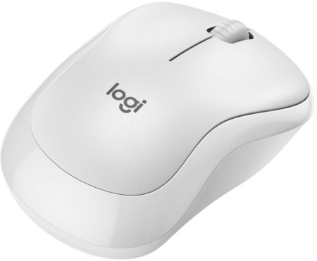 Мышь Logitech Silent M221 белый оптическая 1000dpi беспров. USB 2but (910-006090)