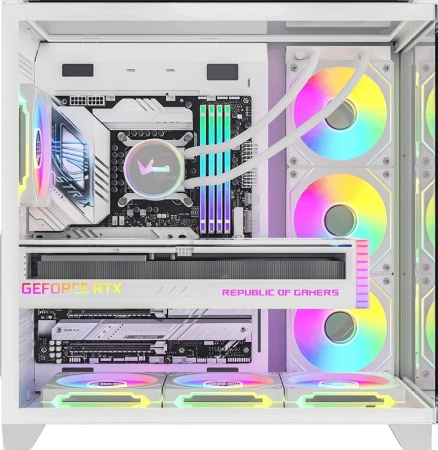 Корпус Formula Crystal Z9 белый без БП ATX 2xUSB3.0 1xUSB3.1 audio bott PSU