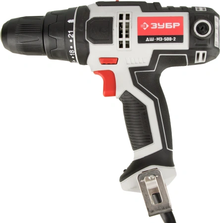 Дрель-шуруповерт Зубр ДШ-М3-500-2 500Вт патрон:быстрозажимной