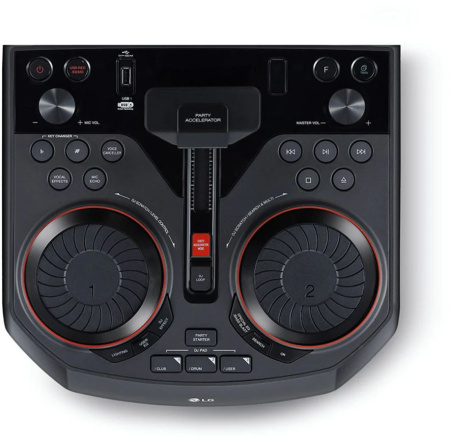 Минисистема LG XBOOM OL90DK черный 1100Вт CD CDRW DVD DVDRW FM USB BT