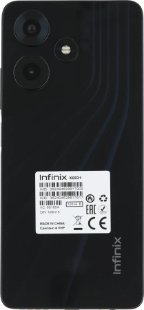 Смартфон Infinix X6831 Hot 30 128Gb 4Gb черный моноблок 3G 4G 2Sim 6.78" 1080x2460 Android 13 50Mpix 802.11 a/b/g/n/ac NFC GPS GSM900/1800 GSM1900 TouchSc FM microSD max1024Gb