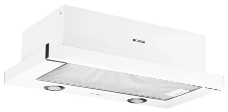 Вытяжка встраиваемая Hyundai HBH 6236 WG белый управление: кулисные переключатели (1 мотор)