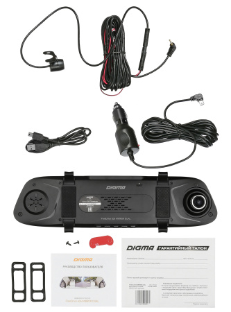 Видеорегистратор Digma FreeDrive 404 MIRROR DUAL черный 2Mpix 1080x1920 1080p 170гр. GP6248