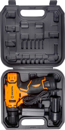 Дрель-шуруповерт Вихрь ДА-12Л-2КА аккум. патрон:быстрозажимной (кейс в комплекте) (72/14/26)