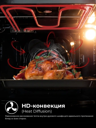 Духовой шкаф Электрический Lex EDP 094 WH стекло белое/нержавеющая сталь