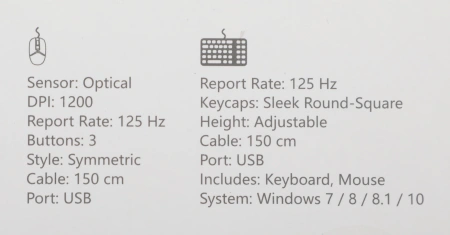 Клавиатура + мышь A4Tech Fstyler F1512 клав:черный мышь:черный USB (F1512 BLACK)