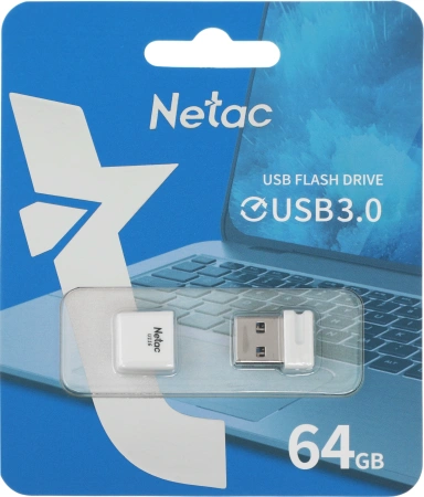 Флеш Диск Netac 64Gb U116 NT03U116N-064G-30WH USB3.0 белый