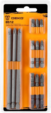 Набор бит Deko BS12 (065-0695) (12пред.) для шуруповертов