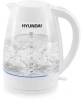 Чайник электрический Hyundai HYK-G4506 2л. 2200Вт белый (корпус: стекло)