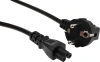 Кабель 469 IEC C5 (3-pin) Евровилка угловой 1.8м черный