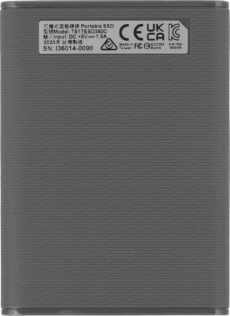 Накопитель SSD Transcend USB-C 1TB TS1TESD360C серый