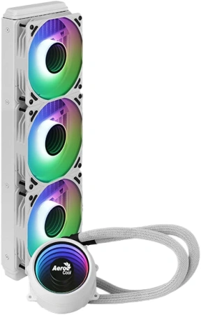 Система водяного охлаждения Aerocool Mirage L360 White ARGB Soc-AM5/AM4/1151/1200/2066/1700 4-pin 20