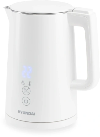 Чайник электрический Hyundai HYK-S5508 1.5л. 2200Вт белый (корпус: металл/пластик)