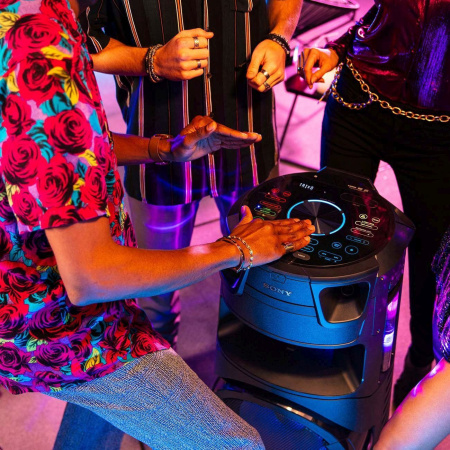 Минисистема Sony MHC-V73D черный/CD/CDRW/DVD/DVDRW/FM/USB/BT