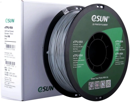 Пластик для принтера 3D Esun eTPU-95A175H1 TPU d1.75мм 1кг 1цв.