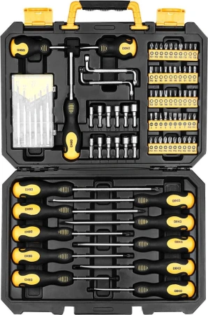 Набор отверток Deko SS83 в компл.:83 предмета жесткий кейс (065-0606)