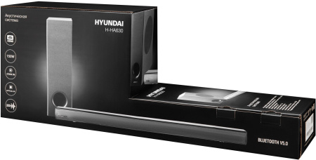 Саундбар Hyundai H-HA630 2.1 50Вт+100Вт черный