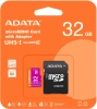 Флеш карта microSDHC 32Gb Class10 A-Data AUSDH32GUICL10-RA1 + adapter