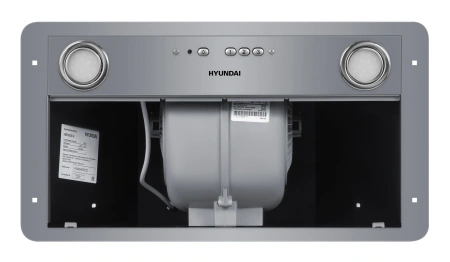 Вытяжка встраиваемая Hyundai HBB 6035 IX серебристый управление: кнопочное (1 мотор)