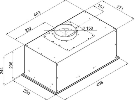 Вытяжка встраиваемая Maunfeld Crosby Power 50 белый управление: кнопочное (1 мотор)