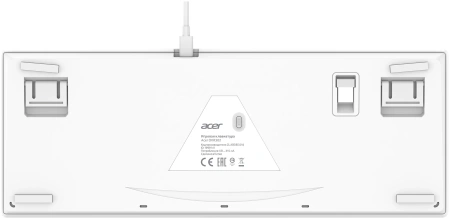 Клавиатура Acer OKR302 механическая белый USB беспроводная BT/Radio Multimedia for gamer для ноутбука LED (ZL.KBDEE.016)