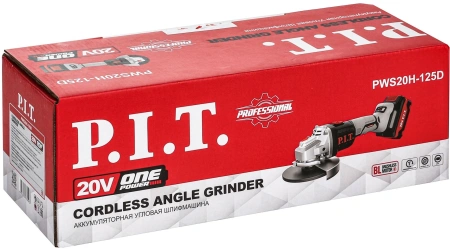 Углошлифовальная машина P.I.T. PWS20H-125D SOLO 8500об/мин рез.шпин.:M14 d=125мм (PWS20H-125D)