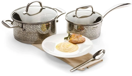 Кастрюля Rondell Vintage RDS-344 5л. d=24см (с крышкой) стальной