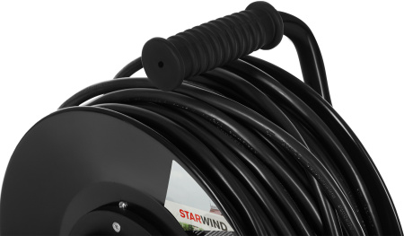 Удлинитель силовой Starwind ST-PSR4.30/FRG-20 3x2.0кв.мм 4розет. 30м КГ 20A катушка черный