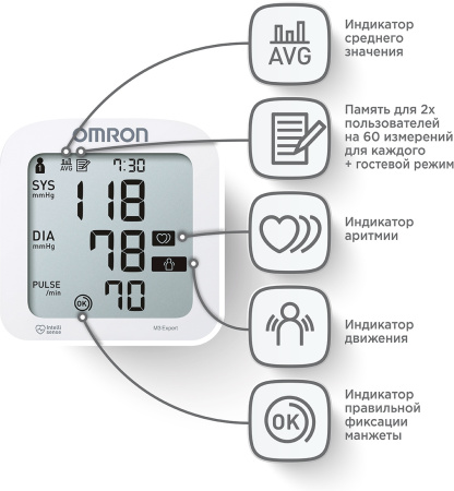 Тонометр автоматический Omron M3 Expert