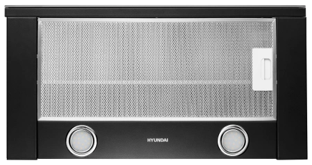 Вытяжка встраиваемая Hyundai HBH 6236 BG черный управление: кулисные переключатели (1 мотор)