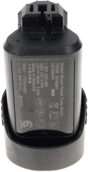 Батарея аккумуляторная Bosch GBA Professional 12В 3Ач Li-Ion (1600A00X79)