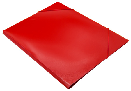 Папка на резинке Buro -PRB04RED A4 пластик кор.15мм 0.5мм красный